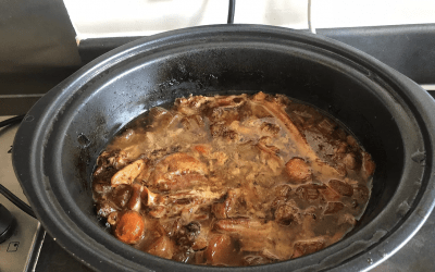 Bone Broth; watch your pup lap it up!